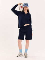 Navy Blue Sweatshorts